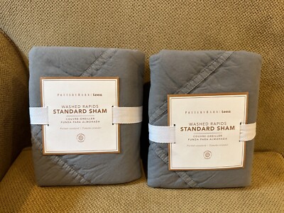 NEW Pair of 2 Pottery Barn Teen Washed Rapids Standard Shams 26
