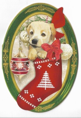 PUNCH STUDIO Christmas Card Blank approx 3.5 X 4.5