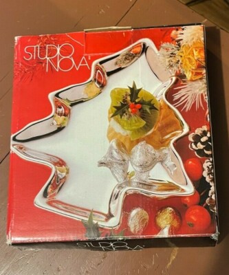Studio Nova Vintage Christmas Shine Silver Tree-Shaped Candy Dish-image