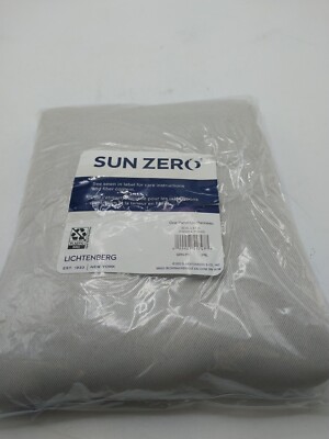 Sun Zero Blackout Curtain 40in x 84in Beige-image