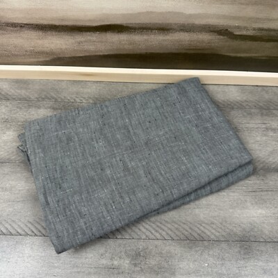 Pottery Barn Oversized Lumbar Belgian Flax Linen Sham 50”x20” Dark Forest NWOT-image