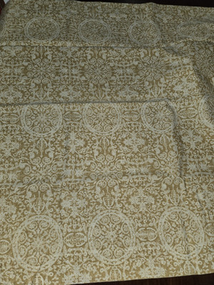 Pottery Barn Gold Print Euro Sham-image