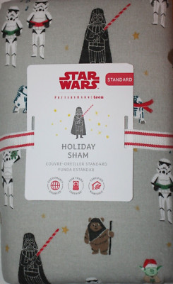 Pottery Barn Teen Star Wars Holiday Comforter Standard Sham 20