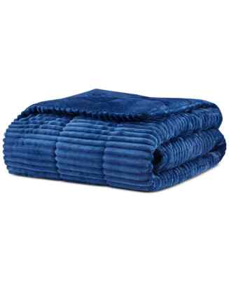 Madison Park Parker Plush Down Alternative Corduroy Throw, 60