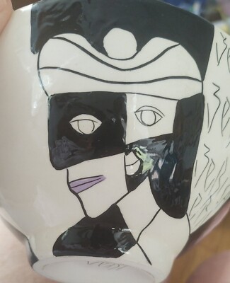 Zebi Designs Zebicasso Small Bowl Signed- Serve Candy/Party Dip/key Table Bowl-image