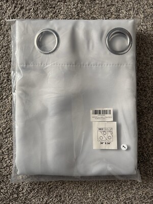 Nicetown Blackout Curtains 54”x34” Greyish White-image