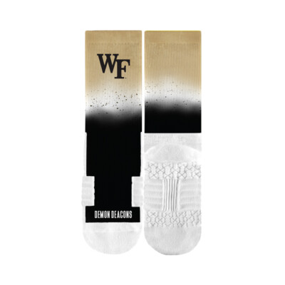 Strideline Wake Forest Demon Deacons NCAA Licensed Crew Socks - Dip Dye-image