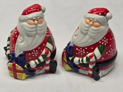Vintage Santa Claus Salt & Pepper Shaker Set - Studio DesignWorks Hand Painted-image
