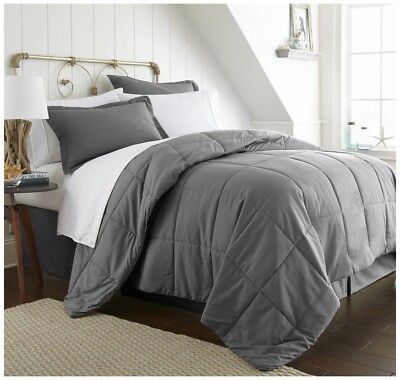 ienjoy Home Bed in a Bag, California King, Gray-image