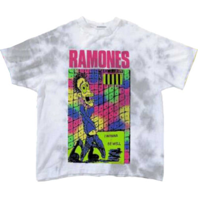 Ramones - Escapeny Dip Dye - White  t-shirt-image