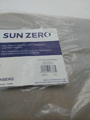 Sun Zero Panel Curtain 40in x 95in Taupe-image