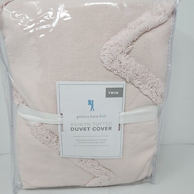 Pottery Barn KIDS Ashlyn Tufted Duvet Cover TWIN XL Powdered Pink Blush Dorm-image