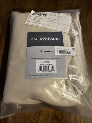 Madison Park Emilia Twist Tab Window Valance Champagne-image