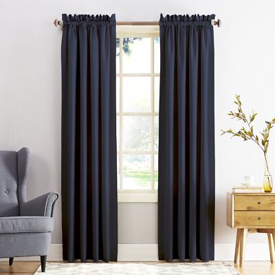 Sun Zero Barrow Energy Efficient Rod Pocket Curtain Single Panel-image