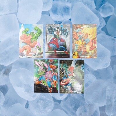 1992 Marvel Masterpieces Foil 1D-5D Joe Jusko MCU Artwork SEE PICS-image