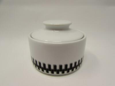 Foley Square Black by Studio Nova Sugar Bowl Black&White Blocks b343-image