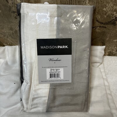 Madison Park Amherst Polyoni Pintuck Window Valance-image