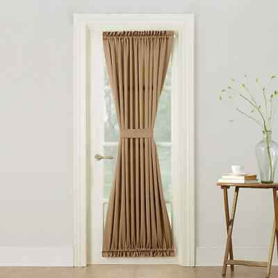 SUN ZERO BARTLETT ROD POCKET ROOM DARKENING WINDOW DOOR PANEL, TAUPE 54