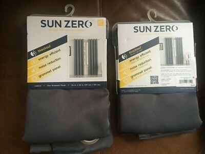 Sun Zero Blackout Panels Curtains 54