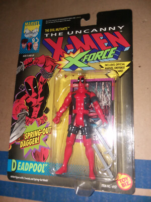 Marvel Deadpool Figure 1st Edition vtg 1992 Toybiz X-FORCE X-Men New Sealed -image