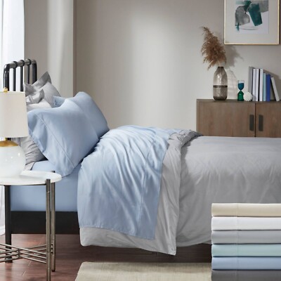 Madison Park 1500 Thread Count Cotton Blend 4 PC Deep Pocket  Sheet Set-image