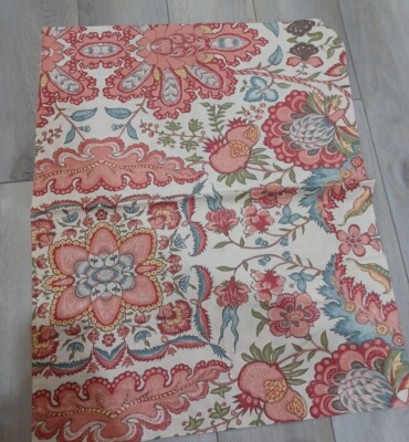 Pottery Barn Palampore Standard Sham Paisley Pink Blue NWOT Disc Photo Sample -image