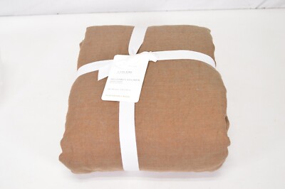 Pottery Barn Belgian Flax Linen Duvet Cover King/Cal King 108x92 Bronze-image