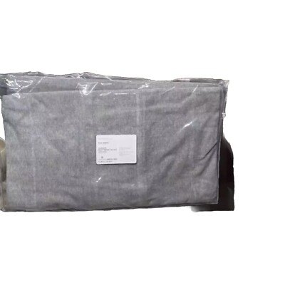 Pottery Barn~ Hudson Heathered Velvet Duvet Cover~ Full Queen~Gray-Plush! NWT-image