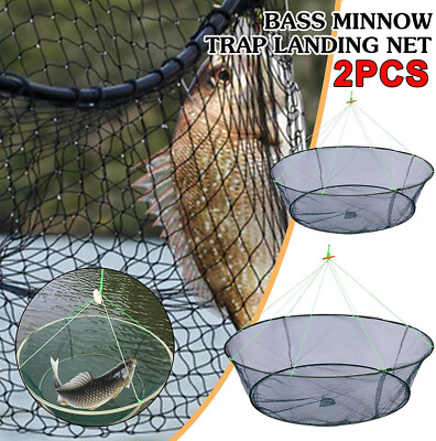 Durable Fishing Bait Trap Crab Net Crawdad Shrimp Cast Dip Cage Fish Minnow-image