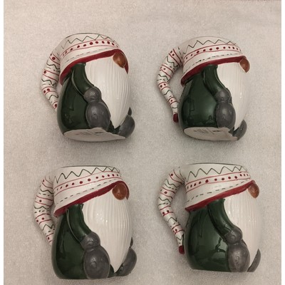 Pottery Barn Forest Gnome Mug Set (4) NWOT-image