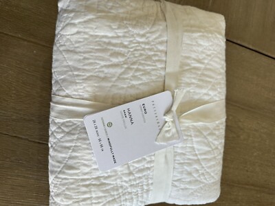 Pottery Barn Hanna Quilted one Sham Euro White-image