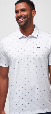 NWT Travis Mathew Sun Dip Perfect Polo Shirt Mens Large -image