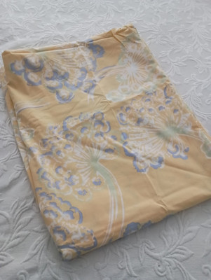 Pottery Barn Yellow Dandelion Blue Flowers Twin Duvet Cover-image