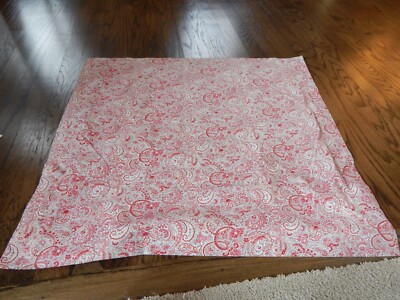 1 - Pottery Barn EURO Sham Red W/multi Colors - Small Paisley Print-image