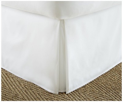 , White Home Collection Premium Pleated Dust Ruffle Bed Skirt, Queen (IEH-BED...-image