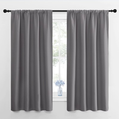 Blackout Curtains Panels for Bedroom - Thermal Insulated Rod Pocket Window Bl...-image