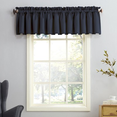 Sun Zero Barrow Energy Efficient Rod Pocket Curtain Valance Pair 54