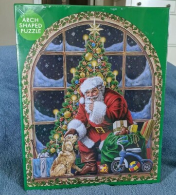 Brother Sister Design Studio Christmas Party 1000 Piece Arch Shaped Puzzle NIB-image