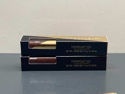 2x ANASTASIA BEVERLY HILLS DIP BROW GEL Medium Brown 0.155 OZ NIB-image