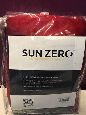 Sun Zero Barrow Energy Efficient Grommet Curtain Panel, 54
