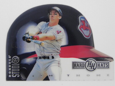 JIM THOME SERIAL NUMBERED HARD HARTS DONRUSS STUDIO 97 CLEVELAND INDIANS CARD #9-image