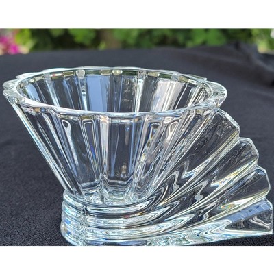  Rosenthal Studio-Linie Crystal Candle Holder Dish Germany Marked Fan Shaped -image
