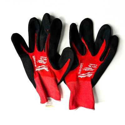 Milwaukee 48-22-8903 Cut Level 1 Nitrile Dipped Gloves SMARTSWIPE 10
