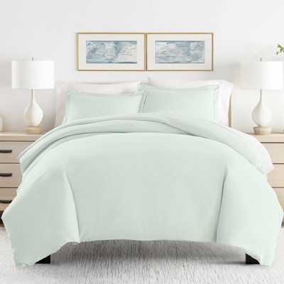 Premium Ultra Soft 3 Piece Duvet Cover Set Twin/Twin Extra Long Mint-image