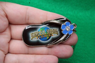 Universal Studios Florida Flip Flop Shaped Metal Keychain/Keyring-image