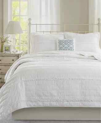 Madison Park Celeste Ruffled 4-Pc. Coverlet Set - KING / CALIFORNIA KING - White-image