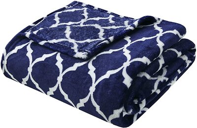 Madison Park Ogee Lightweight Throw Blanket Premium Microlight Design Spread-image