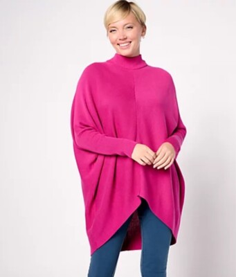 Studio Park x Kerstin Lindquist Dolman Sleeve Sweater Fuchsia Small A628688-image