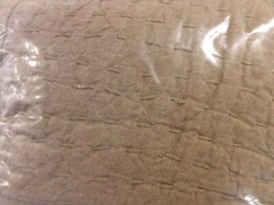 Pottery Barn One (1) Pick Stitch Quilted Standard Sham Bronze NWOT-image