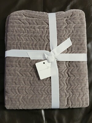 Velvet Channel Sham Pottery Barn Flagstone Euro-image